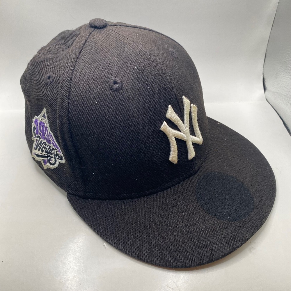 NY YANKEES New Era 59FIFTY 1999 World Series Hat 7 1/8 Black Wool Fitted MLB Cap